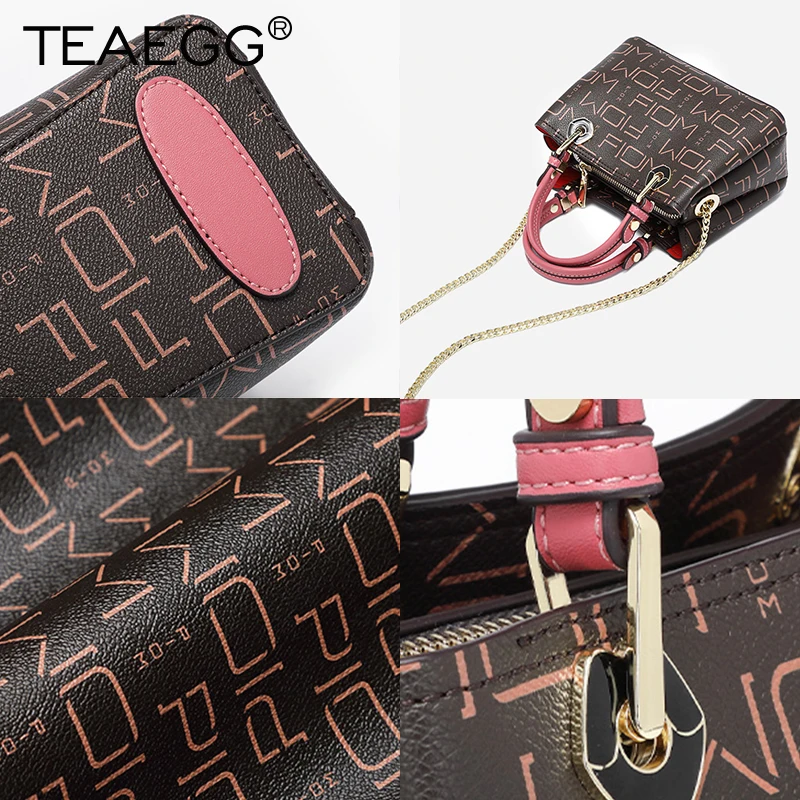 TEAEGG Дизайнерская Женская Повседневная Сумка-тоут с монограммой роскошная сумка