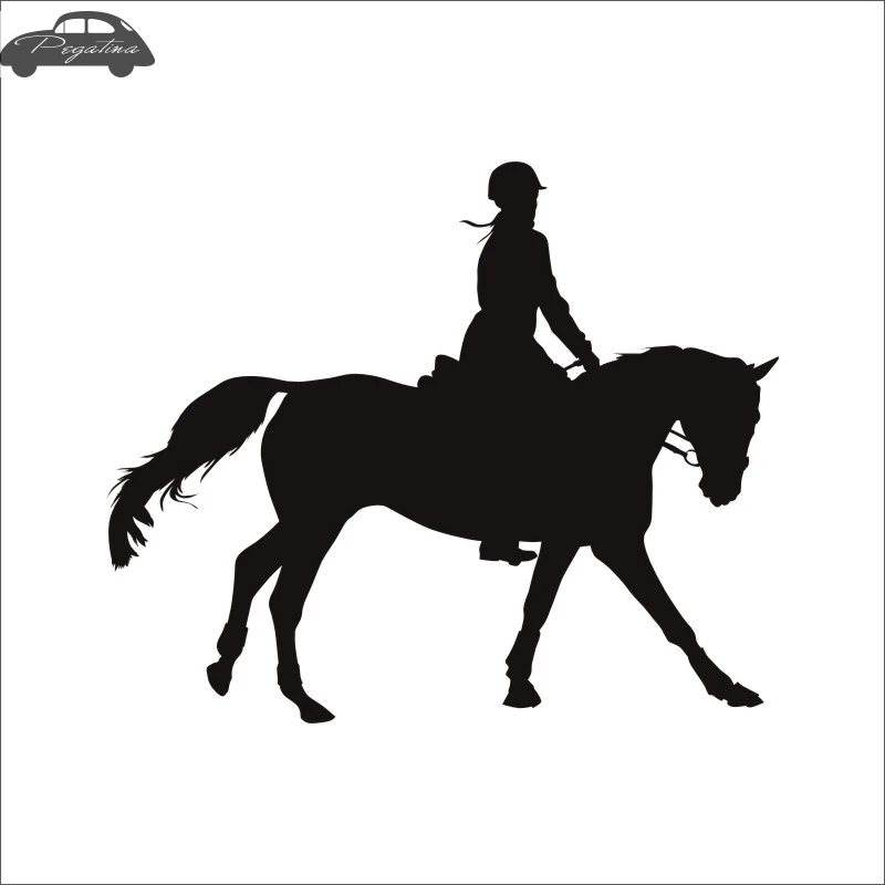 Верховая езда Гонки Наклейка автомобиля наклейка с ковбоем Horserace плакат