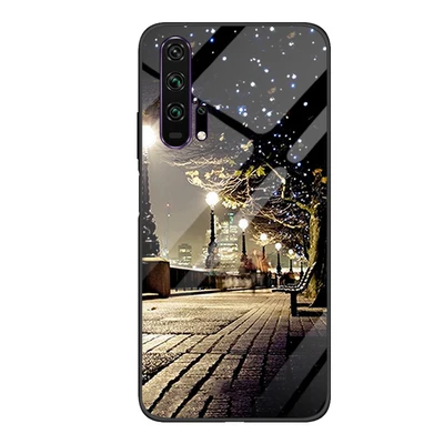 Для huawei Honor 20 pro Чехол Honor20pro звездная звезда закаленное+ ТПУ Край жесткий чехол для задней панели чехол s Honor20 pro YAL-AL10 стеклянный чехол - Цвет: A9