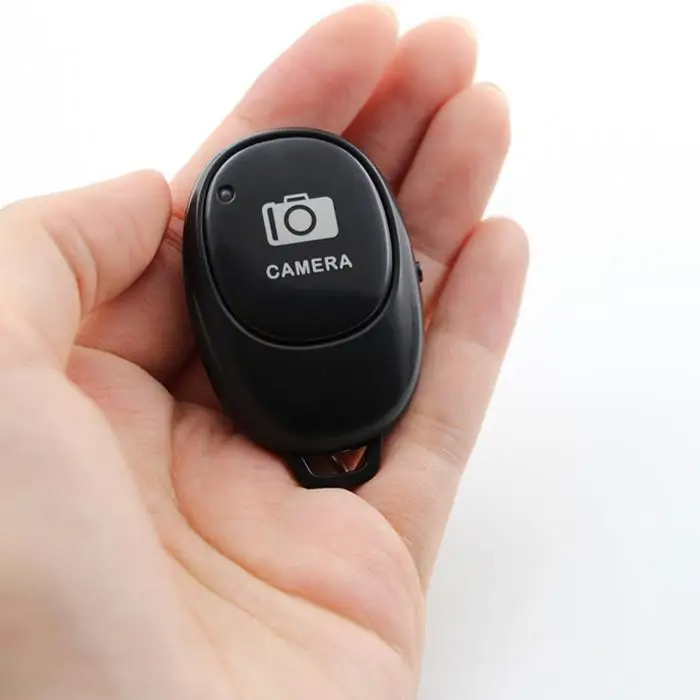 Black Bluetooth беспроводной пульт дистанционного спуска затвора камера телефон монопод палка для селфи с затвором Автоспуск Таймер Пульт дистанционного управления для IOS Android - Цвет: Black