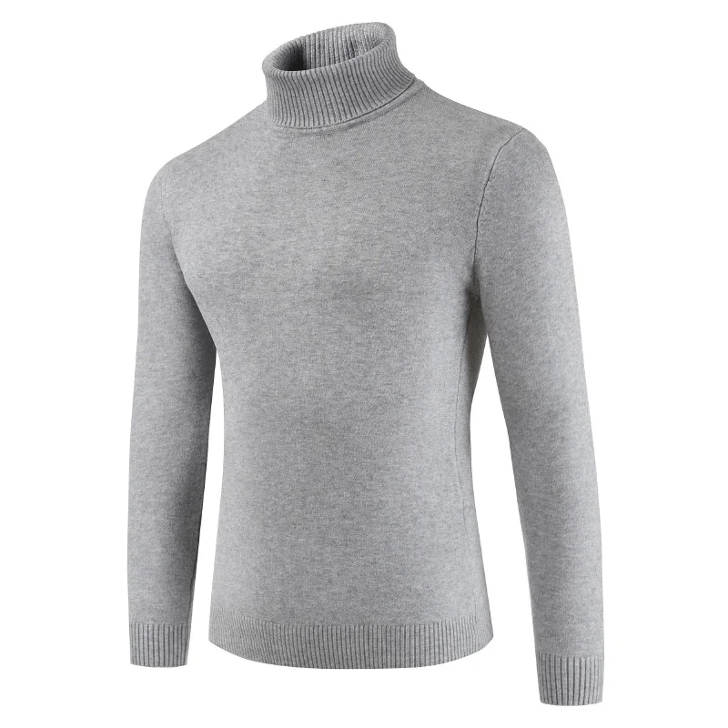 

Men new high-collar sweater pure color Sweater 6-color high quality autumn sweater
