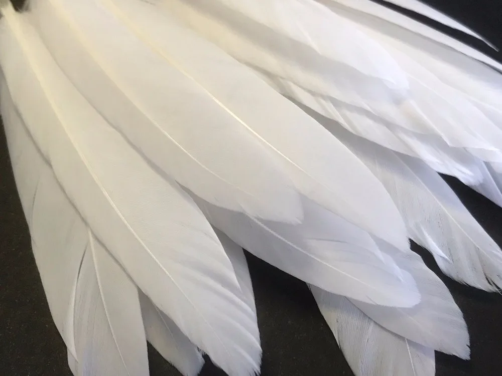 New 20pcs snow white goose duck feathers 10-15cm 4-6inch in length DIY jewelry crafts accessrorys home&ampgarden | Дом и сад