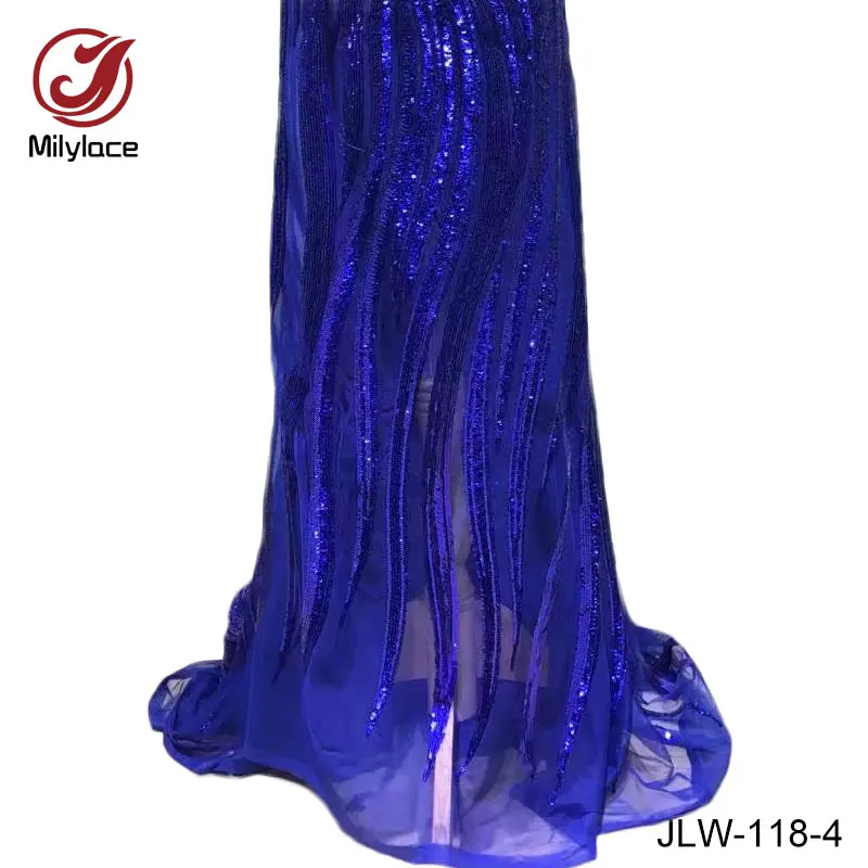 African french lace fabric charming sequins nigerian tulle high quality african fabrics for party JLW-118 | Дом и сад