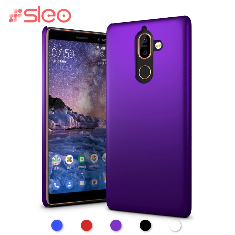 SLEO For Nokia 7 Plus Case Ultra Thin Hard Plastic Back Cover Protective Cases |