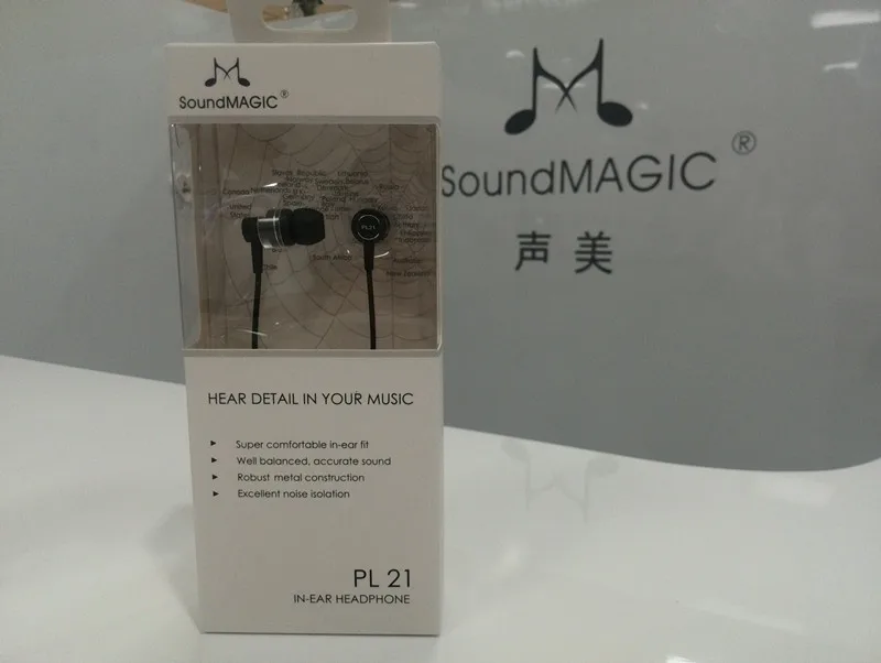 Оригинальные шумоизоляционные наушники SoundMAGIC PL21 вкладыши для мобильных