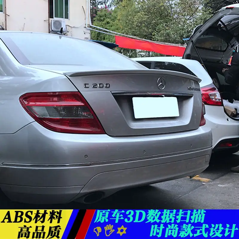 Спойлер из АБС пластика для Mercedes Benz W204 C200 C230 C260 c180l заднее крыло автомобиля