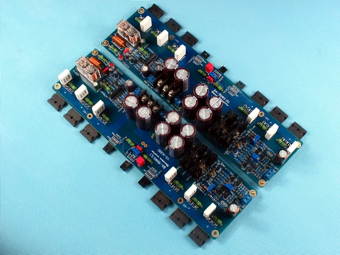 150 Вт * 2 KSA100 0 каналов AB C5200/aeas UPC1237 защита для динамиков DIY плата усилителя