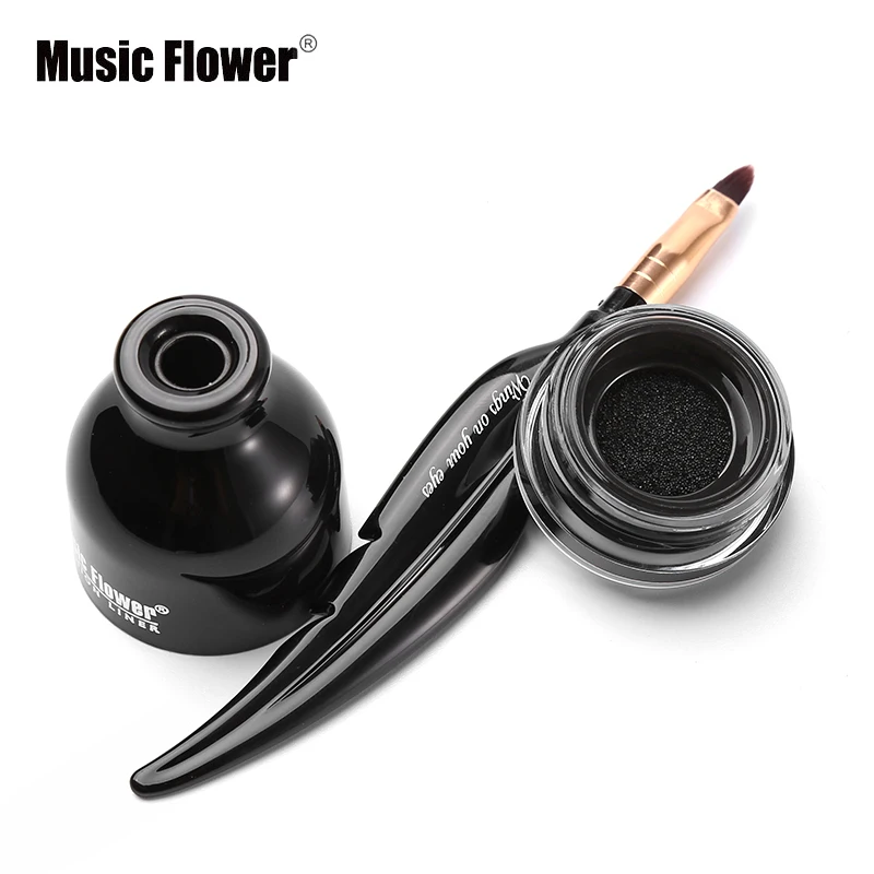 Подводка для глаз Music Flower Air кушон век Водонепроницаемый Жидкий карандаш 24 ч с