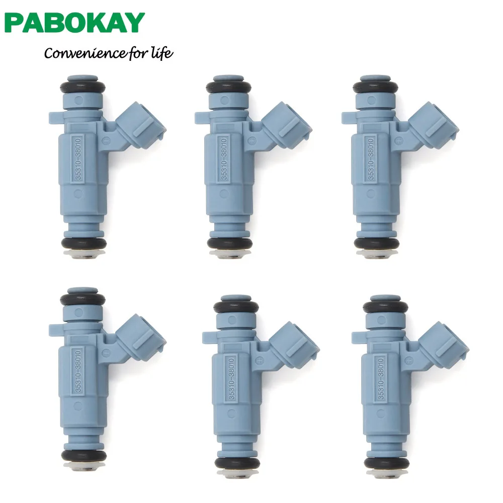 

6 pieces x Flow Matched Fuel Injector Set for Hyundai-Kia 2.4 3.5 35310-38010 3531038010