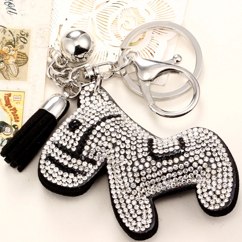 Модный брелок для ключей из искусственной кожи с милым животным|charm keychain|fashion