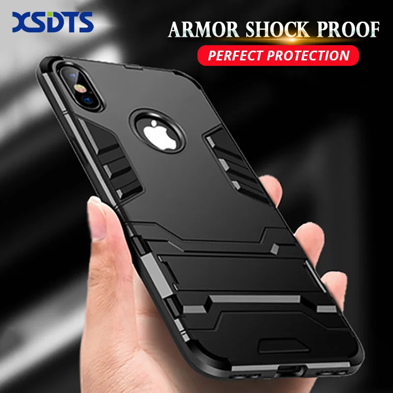 Противоударный чехол для iPhone X 8 6 6s 7 5s SE Plus PC+ Силиконовый Железный человек 3D чехол