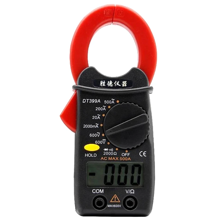 Мини Амперметр SENIT DT399A цифровой мультиметр зажим переменного тока Зуммер