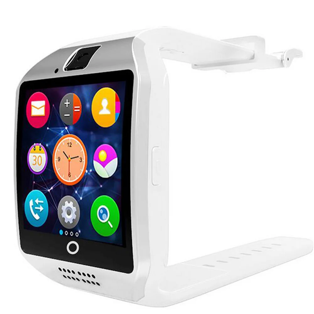 Q18 Шагомер Смарт часы с Сенсорный экран Камера TF Bluetooth SmartWatch для Android IOS Телефон |