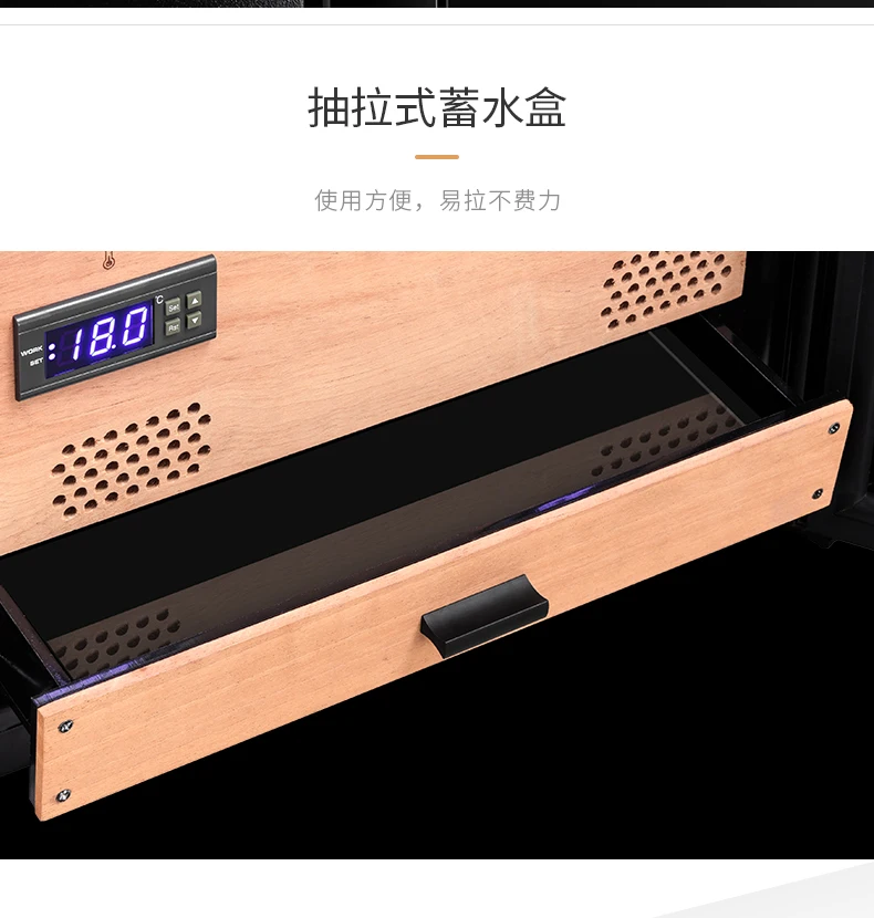 FUKE шкафчик для хранения сигар "humidor" светодиодный свет хьюмидор кулер шкафчик фирмы "humidor" сигары кулер FK-339C