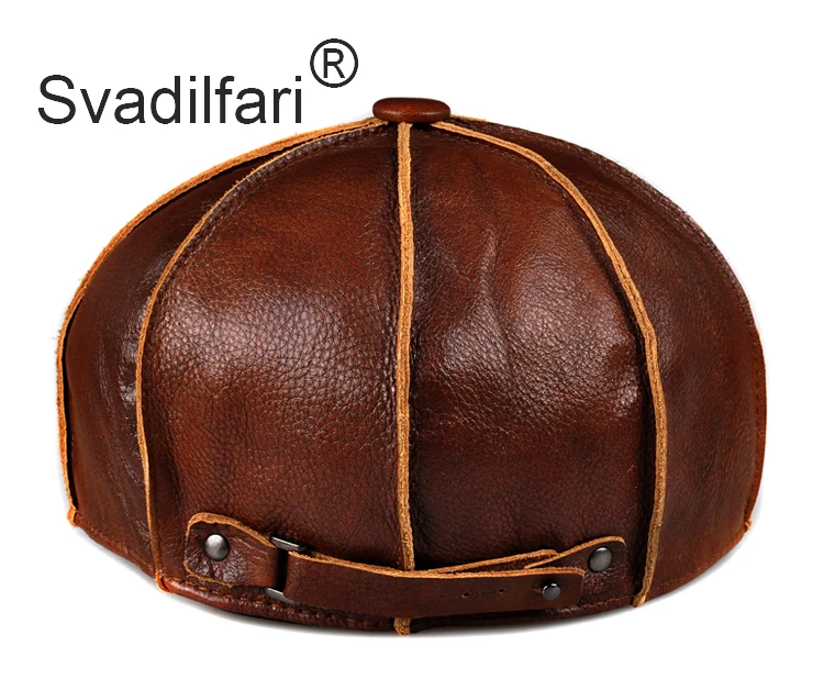 Svadilfari, натуральная кожа, шапка, пояс, Воловья кожа, теплая зимняя, хлопок, мужская, с подкладкой, абсолютно новая, gastby, берет, Охотничья Шапка/шапка с ушками