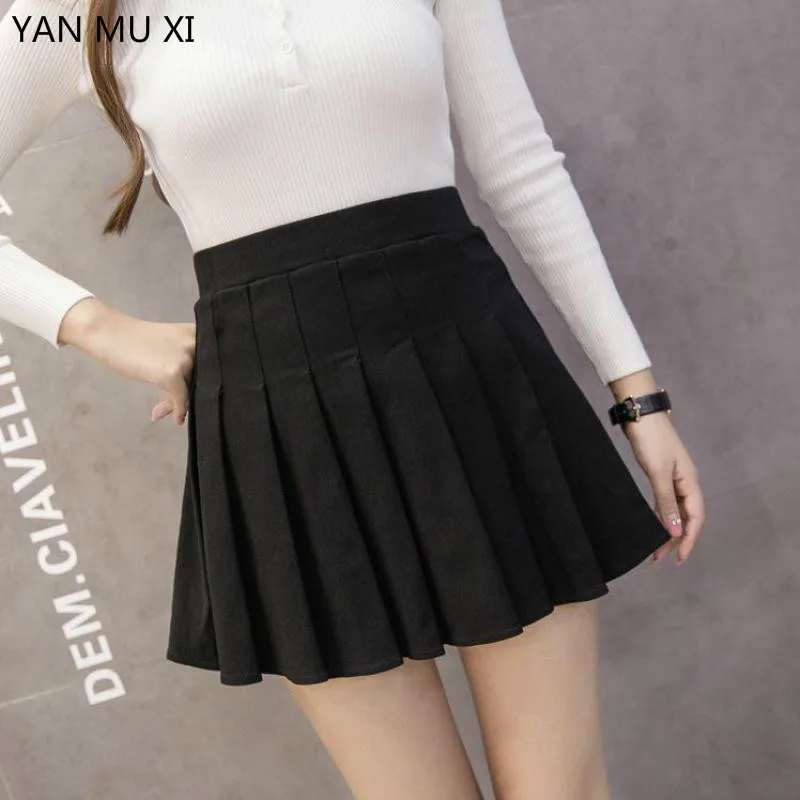 Новый бренд 2017 Весна и лето новая Корейская плиссированная юбка с высокой талией