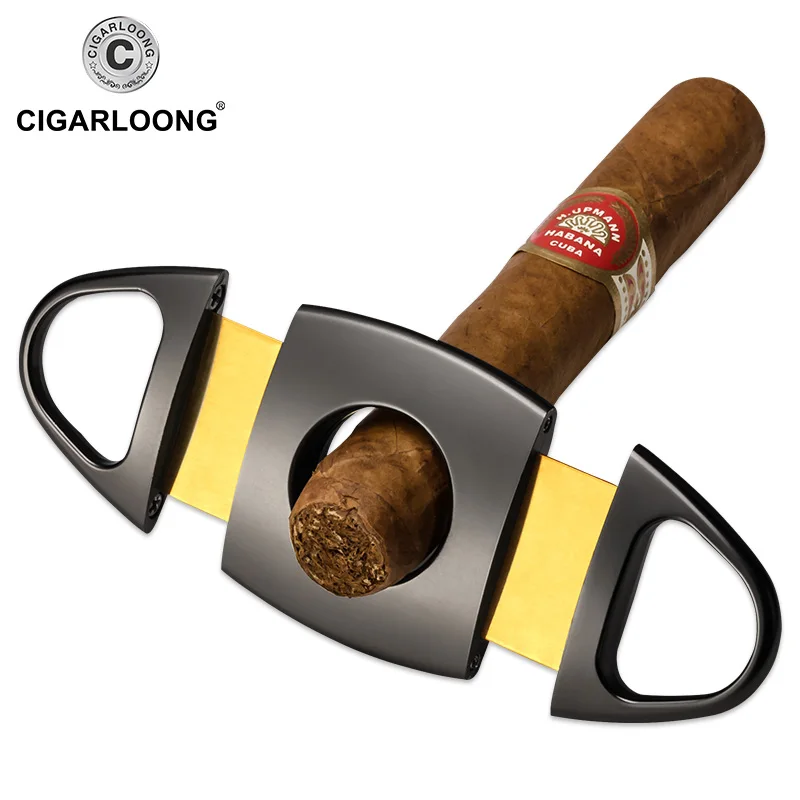 CIGARLOONG Роскошные гаджеты портативный металлический резак для сигар из