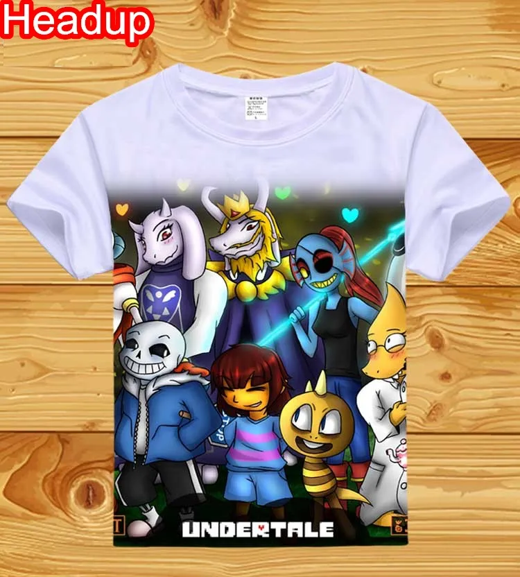 Детская футболка для мальчиков с надписью «Undertale» футболка с короткими рукавами с надписью «Undertale sans and papyrus» одежда с аниме «Skull Brother» футболки в подарок