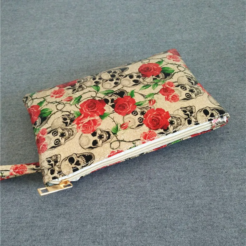YILE Новая модная женская сумочка из искусственной кожи кошелек сумка цветок череп