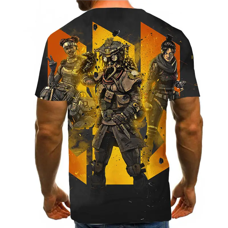 Apex Legends 3D футболка для мужчин/женщин новейшая популярная игра уличная летняя футболка с коротким рукавом в стиле хип-хоп Забавные футболки APEX