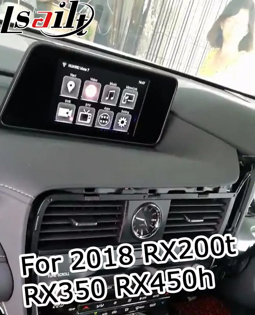 Android/carplay интерфейсная коробка для Lexus RX- 12,3 видео интерфейс с дистанционным сенсорным управлением RX350 RX450h по lsailt