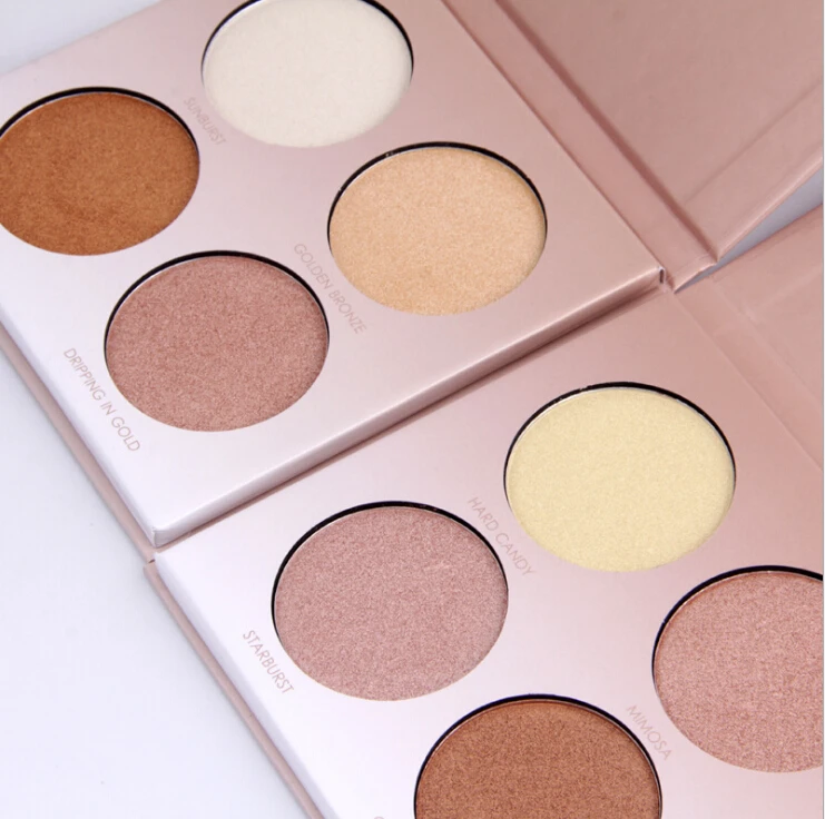 Miss Rose Makeup Brighten Bronzer and Highlighter 4 Colors Shimmer Matte Contour Glow Kit 3D Face Powder Pallate Beverly Hills | Красота и