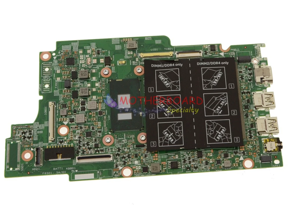 Vieruodis для Dell Inspiron 13 5378 5578 материнская плата ноутбука с фотоэлементом ЦП DDR4 I3 7100U