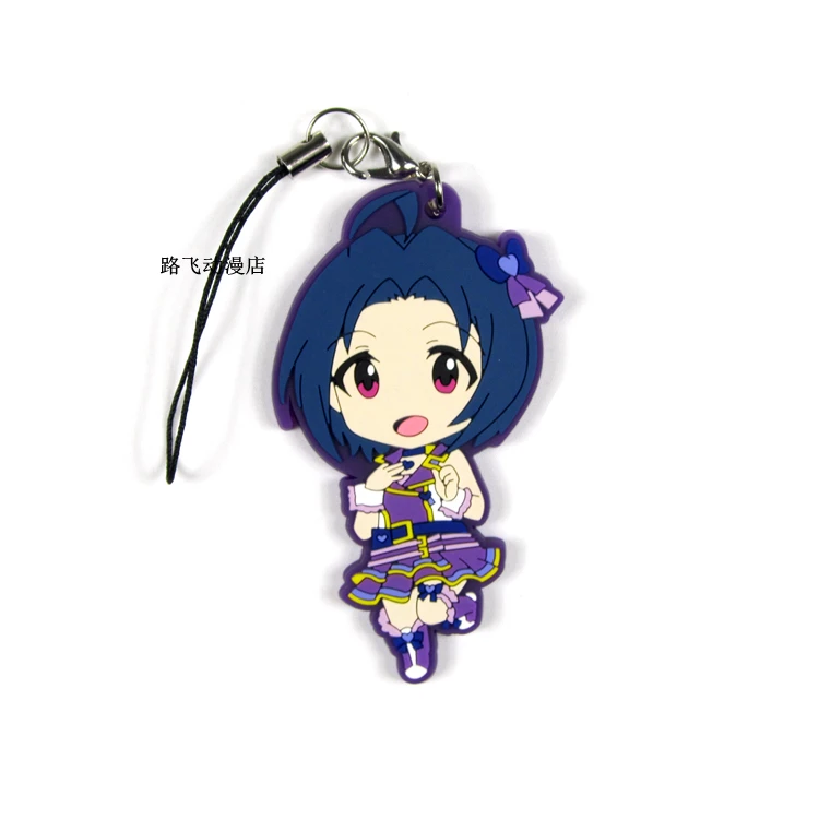 Резиновый брелок для ключей от IDOLM @ STER Shijou Takane Akizuki Ritsuko Kikuchi Makoto модель аниме кулон