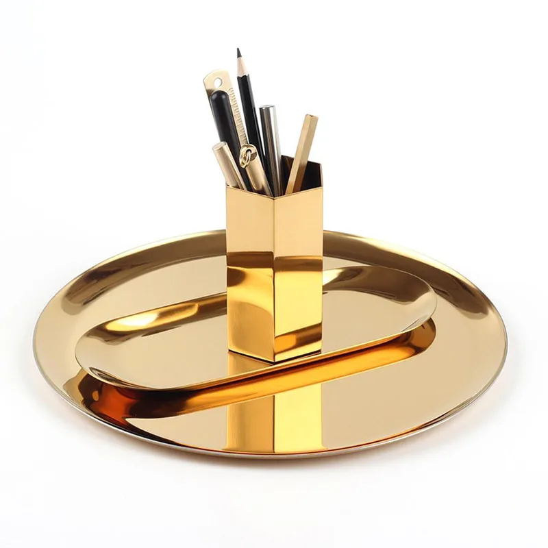 Metal Hexagonal Vase Stainless Steel Gold Pen Holder Modern Fashion Flower Room Study Hallway Home Wedding Decoration | Дом и сад