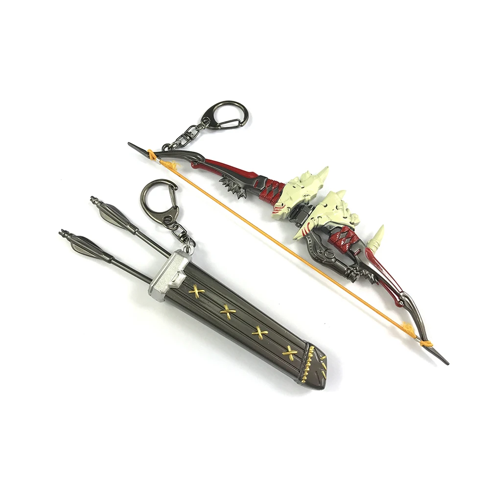 Wolf quiver Bsarai OW одинокий волк классический Young Hanzo 17 см/6," Лук Колчан стрела Тыква контейнер для ликера игрушка модель брелок набор колец - Цвет: Wolf quiver