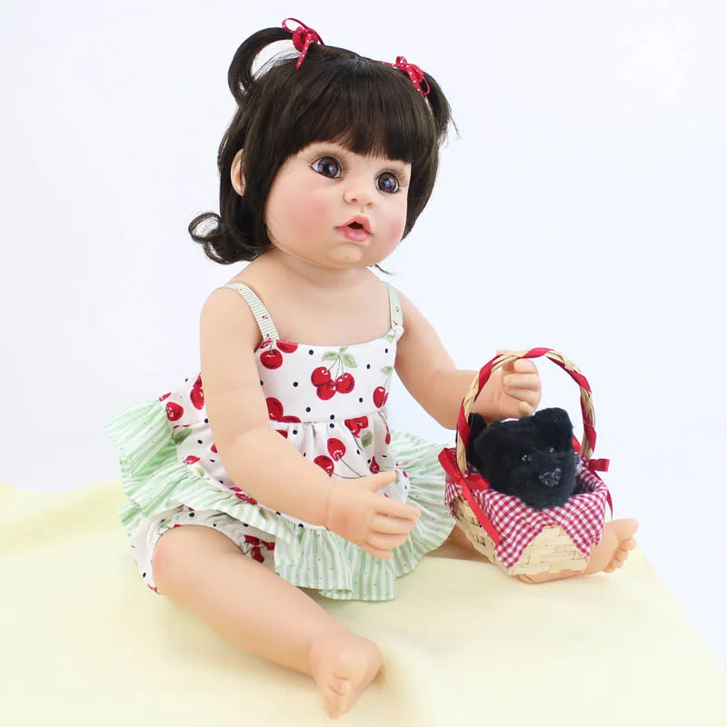 BZDOLL эксклюзивные 55 см силиконовые виниловые реборн Детские Куклы Игрушки для девочек уникальный Новорожденный Bebe живой младенец подарок на день рождения