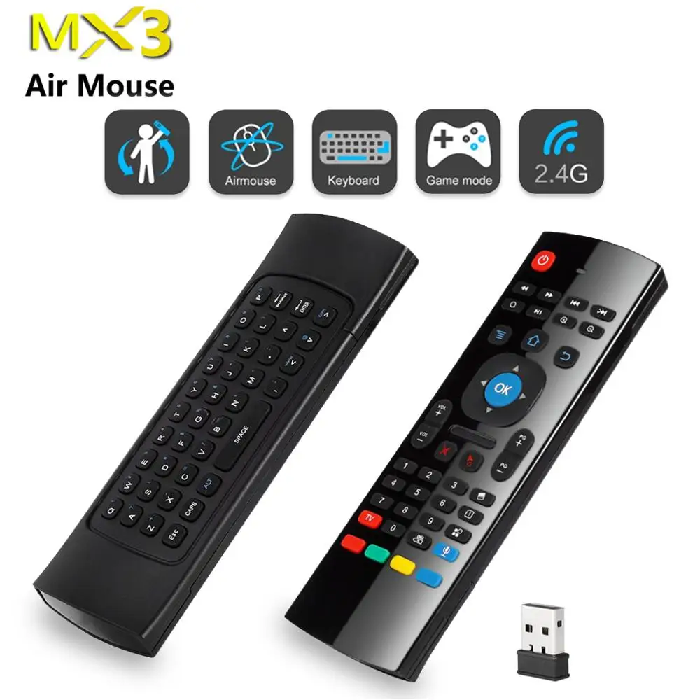 Satxtrem MX3 Голосовое управление Беспроводная Клавиатура Fly Air mouse 2,4G мини-клавиатура умный пульт дистанционного управления для Android tv Box Smart tv