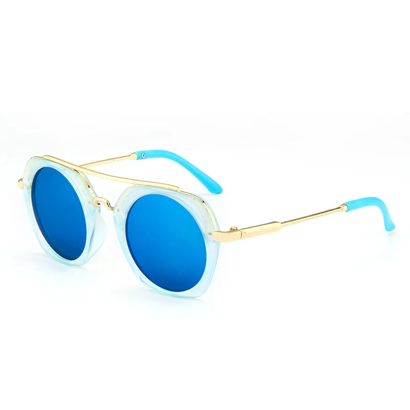 2018 яркие цвета круглые линзы милые Солнцезащитные очки антибликовые UV400 детские