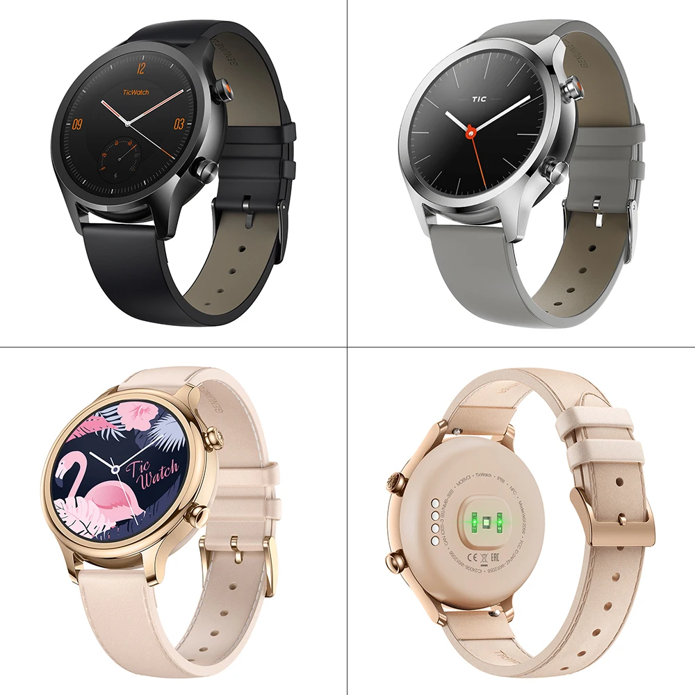 1 год гарантии Ticwatch C2 Смарт часы для мужчин и женщин Strava WIFI GPS IP68 Водонепроницаемые