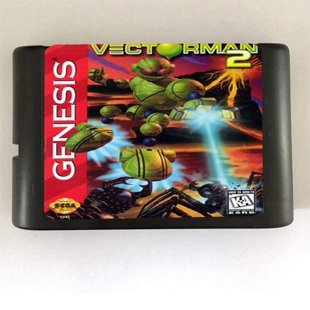 Высококачественный 16 битный игровой картридж Sega MD для системы Megadrive Genesis Vectorman 2|sega