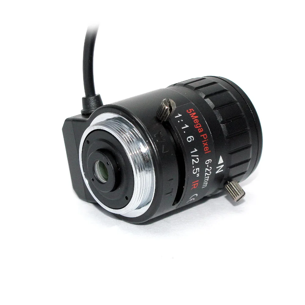 5MP 1/2.5 &quot6 22 мм F1.6 IR ручной варифокальный DC Авто Iris CCTV Объектив CS Mount для всех