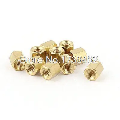 

M3 x 5mm Female/Female Thread Brass Hex Standoff PCB Pillar Spacer 10pcs