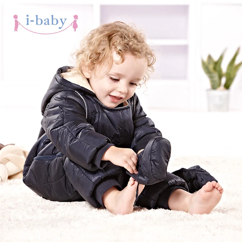 Детский комбинезон с капюшоном i-baby Одежда для новорожденных 100% хлопок