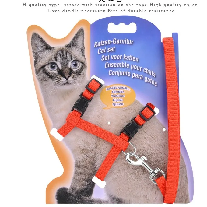 1 шт. нейлоновая поводок для собак и кошек|cat harness|cat harness and leashcat leash |