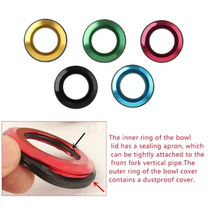 Крышка для велосипедной гарнитуры QILEJVS, 1 шт., плоская Проставка из алюминиевого сплава с ЧПУ для горного велосипеда, 28,6 мм, крышка для велосипедных запчастей