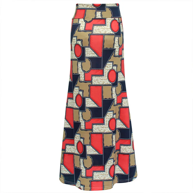 Женская модная большая юбка с высокой талией и принтом летняя Длинная пляжная в