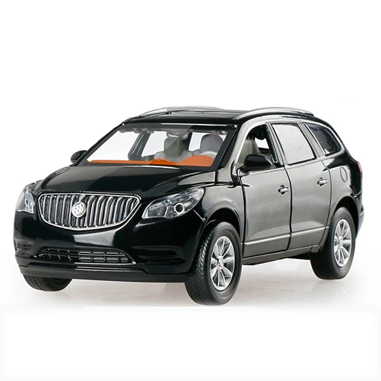 1:32 SUV Enclave Toy модель машины из сплава оттяните назад детские игрушки настоящая коллекция лицензионных подарков внедорожный автомобиль детская игрушка мальчик - Цвет: Черный