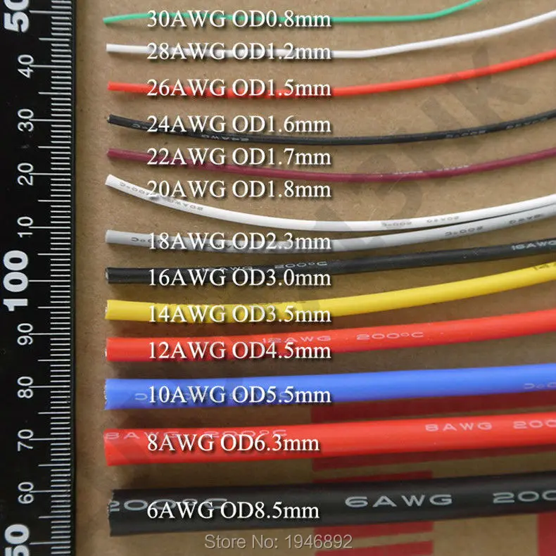 5 м/лот 22 AWG гибкий силиконовый провод RC кабель 22AWG 60/0.08TS OD 1 7 мм луженый медный с 10