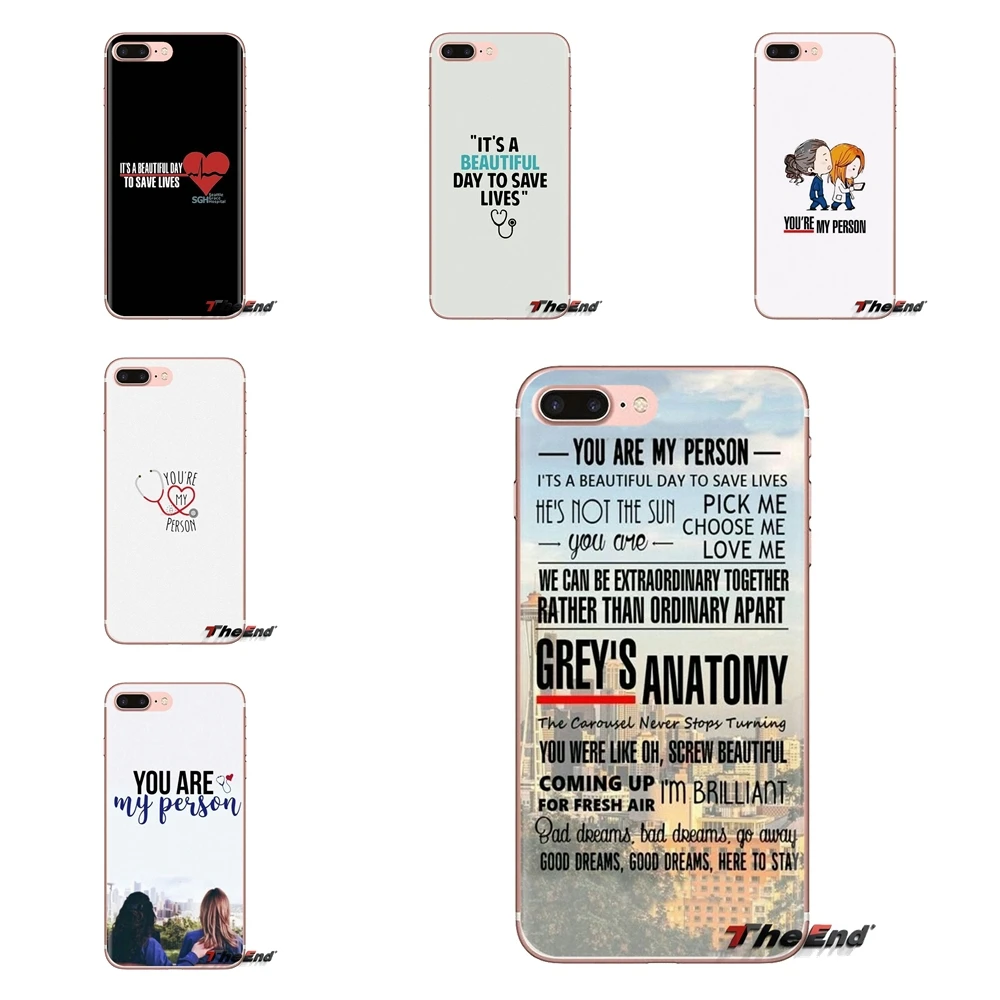 Greys Anatomy You're My Person For Xiaomi Mi3 Samsung A10 A30 A40 A50 A60 A70 Galaxy S2 Note 2 Grand Core Prime Soft Shell Cover |