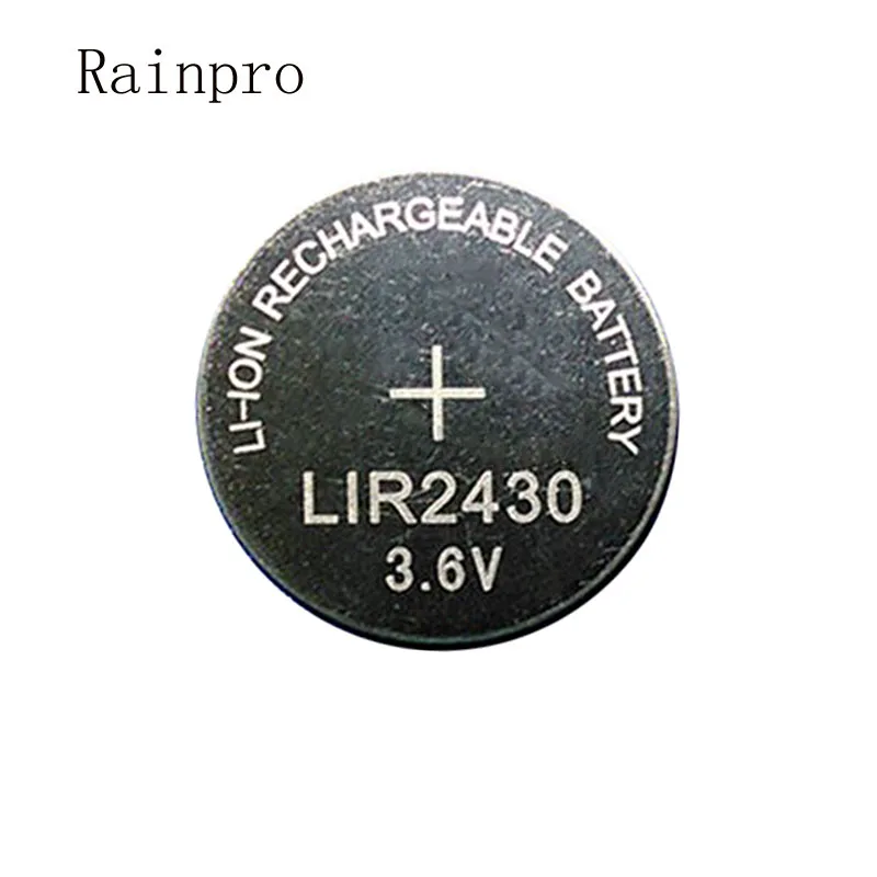 2 шт./лот LIR2430 2430 аккумуляторная литиевая батарея 3 6 В Кнопочная | Электроника