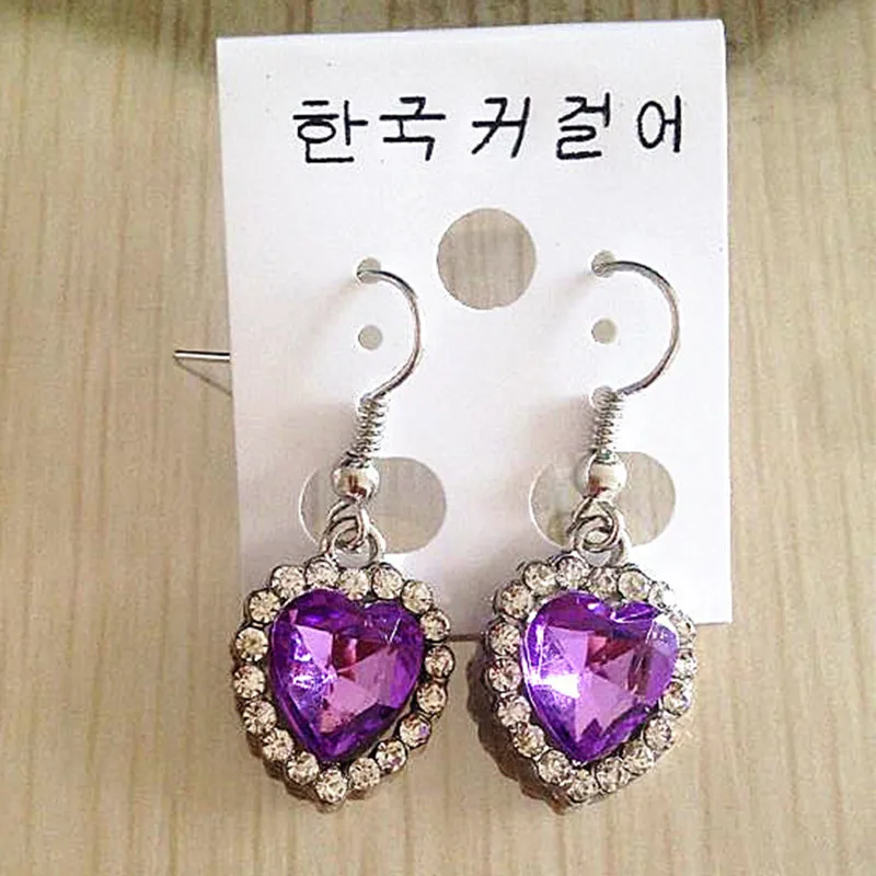 Изысканные модные классические элегантные серьги в форме сердца Титаник оптовая