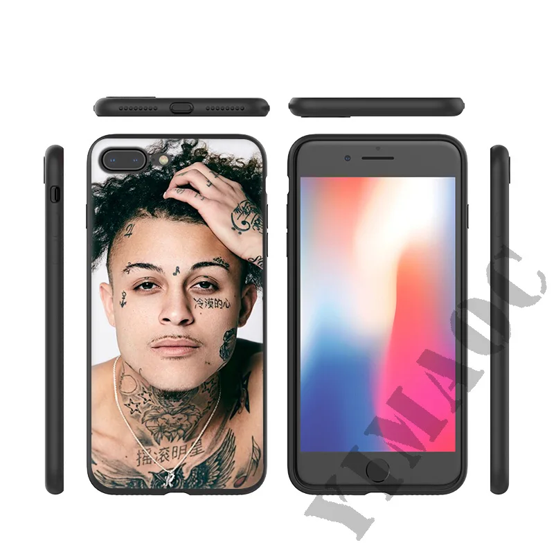 YIMAOC Lil Skies Soft Silicone Case for iPhone 11 Pro Xr Xs Max X or 10 8 7 6 6S Plus 5 5S SE |