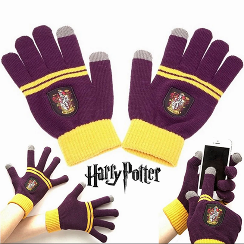 Поттер шарф Гриффиндор/Слизерин/Hufflepuff/Ravenclaw шарф+ шапка/галстук/сенсорная перчатка шарф мягкий теплый рождественский подарок