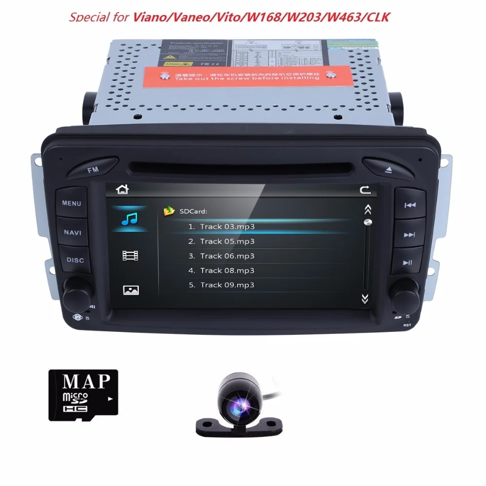 2 Din 7 дюйм радио Автомобильный GPS DVD плеер для Mercedes Benz A-W168 C-Class W203 clk-класса W209 C209 G-Class W4 CANBUS RDS DTV CAM SD