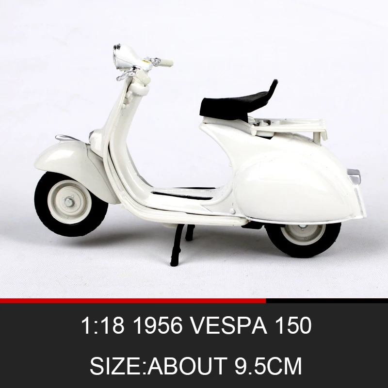 Модели мотоциклов Maisto 1:18 VESPA Piaggio 1956 150 модель велосипеда база литые мото детская